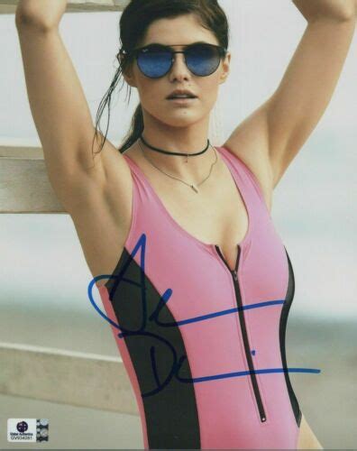 Alexandra Daddario Authentic Signed Autographed X Photograph Ga Coa