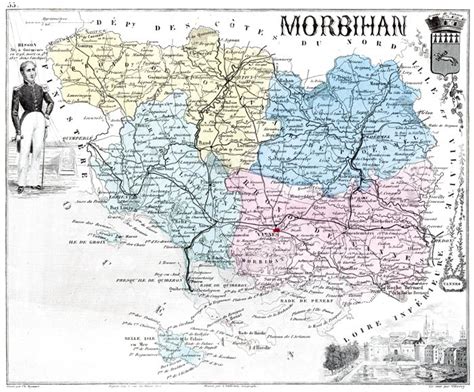 Décès par commune du département morbihan (56). Le département du Morbihan en 1883