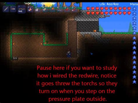 The underground is the term for the vast area which stretches from around sea level (level according to a depth meter) all the way down to the bottom of a world. Red Wire Basics Part 1 : Secret Terraria Base - YouTube