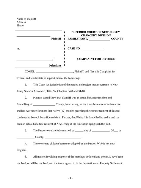 Divorce No Children Form Fill Out And Sign Printable Pdf Template