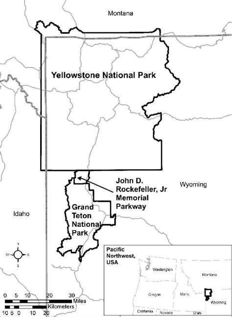 Yellowstone National Park Located In Wyoming Montana And Idaho Usa