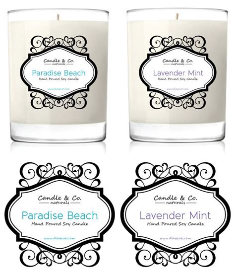 Free Printable Candle Labels
