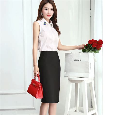 Buy 2018 Spring Summer Womens Pencil Skirts High Waist Slim Hip Formal Ol