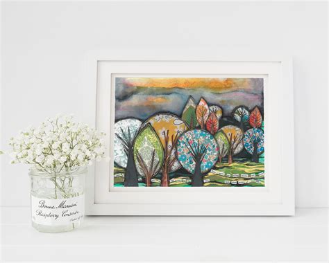 Listening Trees Fine Art Print — Marys House Designs Art Cards And Ts