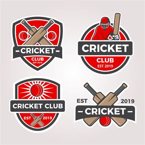 Cricket Logo Collection 524647 Vector Art At Vecteezy