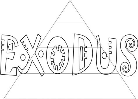 Bible Coloring Pages Exodus Books Of The Bible