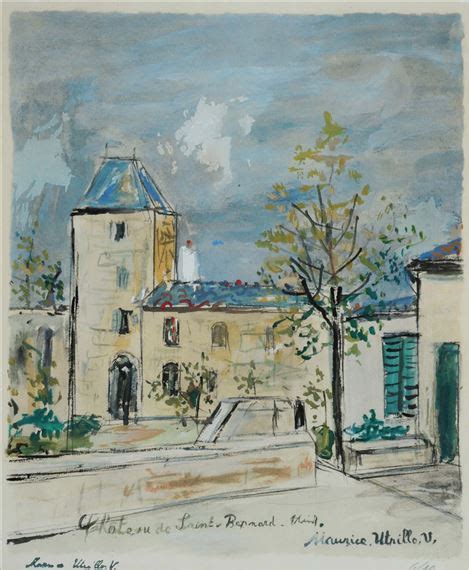 Utrillo Maurice Le Chateau De St Bernard Montmartre Mutualart