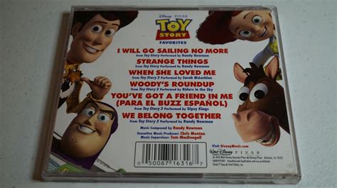Toy Story Favorites Cd 2010 Walt Disney Songs From All 3 Films