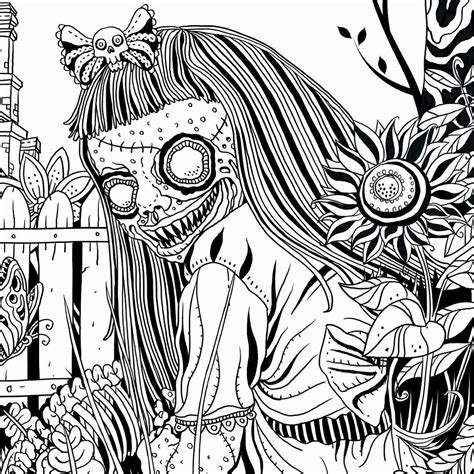 Beauty Horror Coloring Pages Fhiabarry