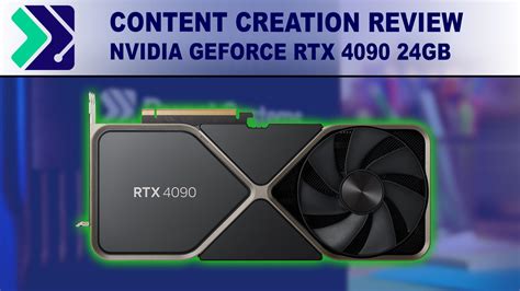nvidia geforce rtx 4090 24gb content creation review puget systems