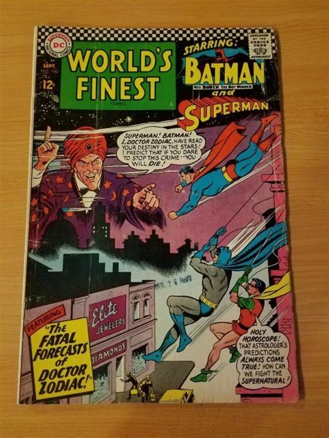Worlds Finest Comics 160 ~ Fine Fn ~ 1966 Dc Comics Comic Books