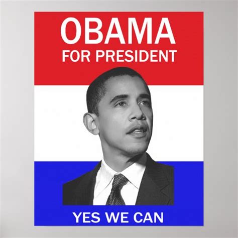 Obama Yes We Can Poster Zazzle