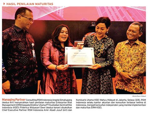 Penilaian Maturitas Enterprise Risk Management (ERM) | RSM Indonesia