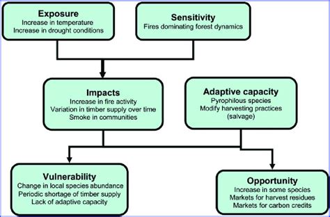 Vulnerability Assessment Diagram Exposure And Sensitivity To Climatic