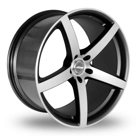 Team Dynamics Silverstone Anthracite Polished 20 Wider Rear Alloy
