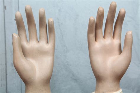 Pair Of Mens Mannequin Hands For Sale At 1stdibs