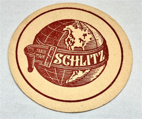 Vintage Schlitz Beer Coaster Schlitz Brewing Co Milwaukee Wisconsin