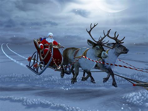 Holidays 3d Screensavers Santa Claus Help Santa Deliver His