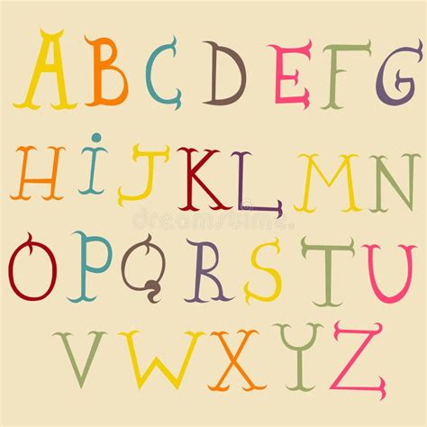 Crazy Alphabet Stock Vector Illustration Of Letter Cute 57222427