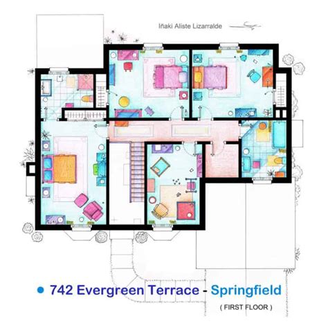 Hand Drawn Tv Home Floor Plans By Iñaki Aliste Lizarralde