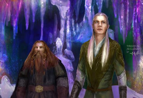 Gimli And Legolas In The Glittering Caves By Ainaven On Deviantart