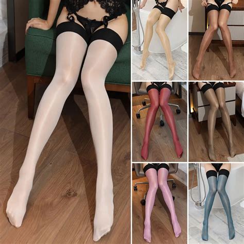 Women Sexy 3d Lace Stay Up Thigh High Hold Ups Soft Stockings Mesh