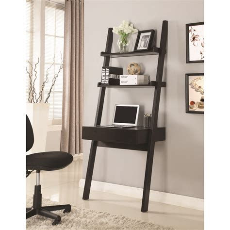 Coaster Desks Wall Leaning Writing Ladder Desk Rooms Furniture