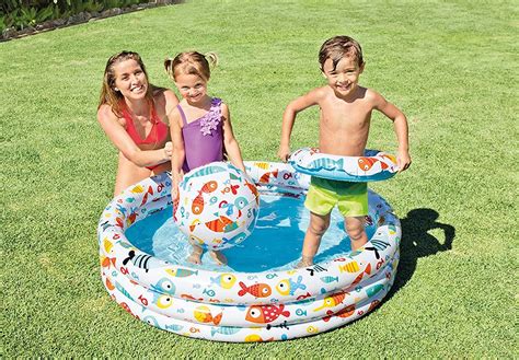 INTEX enfants enfants tout petits natation extérieure jardin piscines d eau éclaboussure amusant