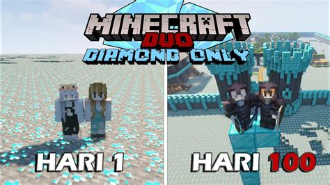 Hari Di Minecraft Tapi Diamond Only Duo Minecraft Hari Youtube