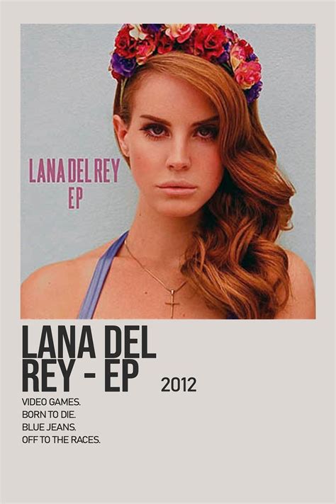 Lana Del Rey By Lana Del Rey Minimalist Album Poster Lana Del Rey Lana Del Lana