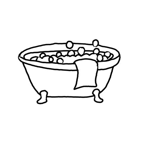 how to draw a bathtub step by step easy drawing guide