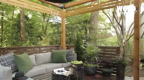 They are usually built with gaps in between posts, to they also come with canopies for protection during the rain. How to Build a Pergola With Shade - YouTube