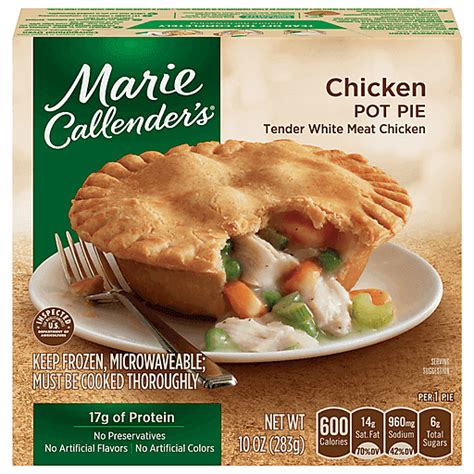 Marie Callenders Pot Pie Chicken 10 Oz Pot Pies Market Basket