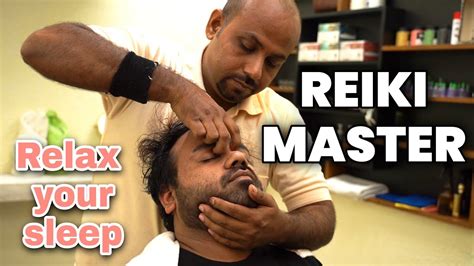 Reiki Master Head Massage Neck Cracking Regular Massage To Relax Sleep Time Asmr Help