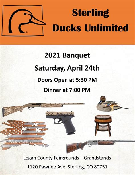 Sterling Ducks Unlimited Banquet Sat Apr 24 2021