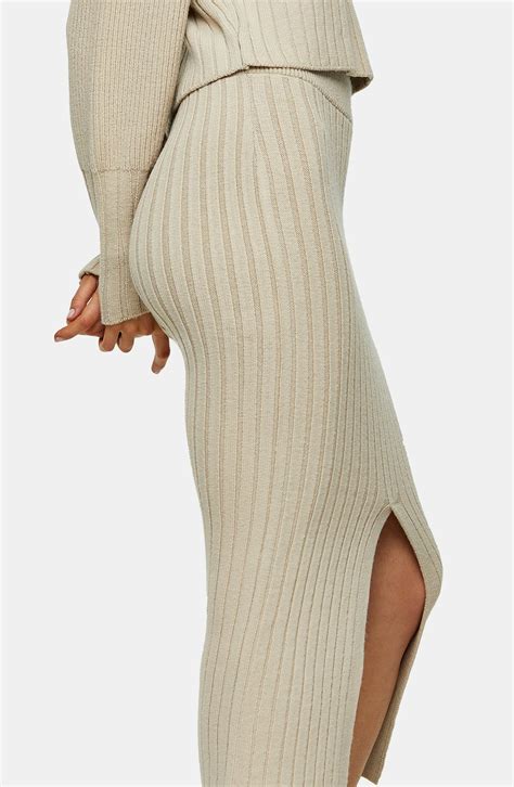 brave soul piece cable knit sweater and and midi skirt set in biscuit ph