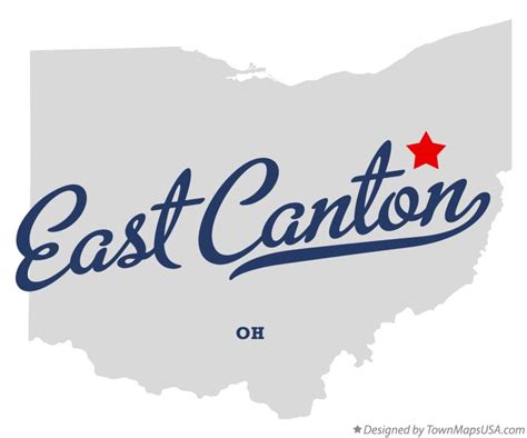 Map Of East Canton Oh Ohio