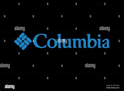 Columbia Sportswear Logo Black Background Stock Photo Alamy