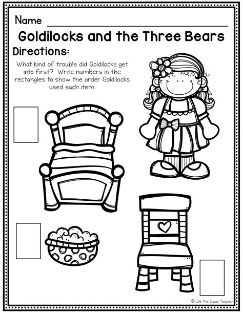 Goldilocks And The Three Bears Printable Story With Pictures
