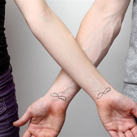 Body Arm Art Sticker Couple Fake Tattoo Kit Sleeve Tips Tools Love Infinity Symbol Waterproof