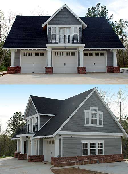 View 3 car garage home floor plans at architecthouseplans.com. Plan 69080AM: Garage Cottage in 2020 | Carriage house ...