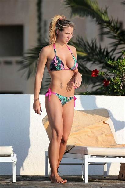 Gemma Atkinson Bikini Candids Celebrity Pool Spain