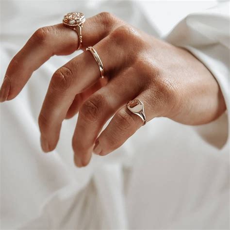 Pinky Finger Ring Gold Pinky Ring Gold Rings Hand With Ring Pinky