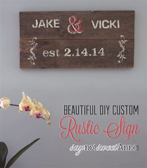 Here are 50 easy rustic decor ideas that anyone can diy. Easy DIY Rustic Home Decor Sign - Sweet Anne Designs