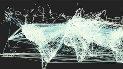 Cartographie Numérique Visualiser Les Flux Aériens Et Les Aéroports