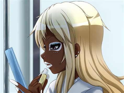 Pin By Danielle Sherrington On Rika Gyaru Girl Black Anime Characters Black Girl Cartoon