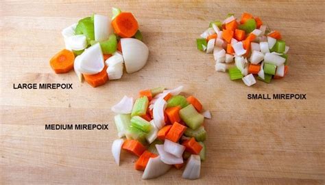 Though they may not be accurate, but represent the. Mirepoix - Online Culinary School (OCS)