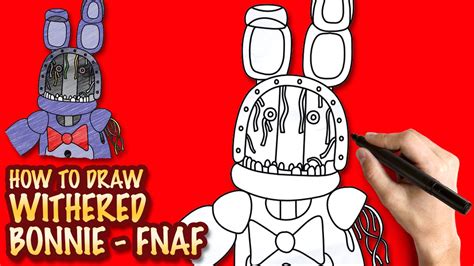 How To Draw Withered Bonnie Fnaf Easy Step By Step Drawing Lessons