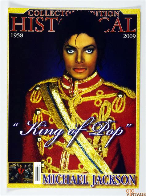 Michael Jackson Poster 2009 Collector Edition King Of Pop Magazine