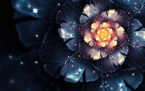 Hd Flowers Fractals Bloom Digital Art High Resolution Images Wallpaper